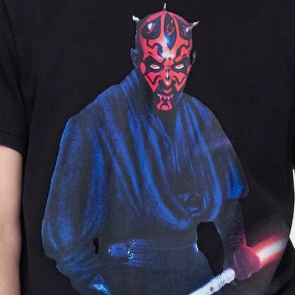 NWT GAP Star Wars Darth Maul Black Short Sleeve Cotton T-Shirt in Unisex 3X - Picture 6 of 11